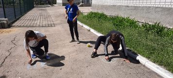 Рисунки на асфальте