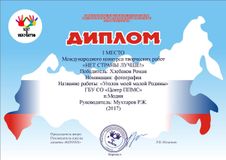 Диплом победителя